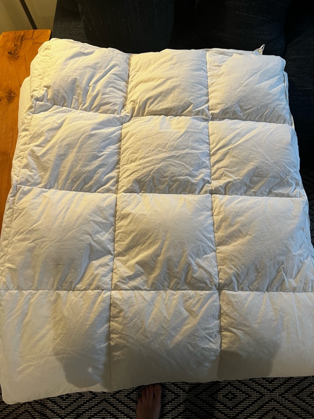 Eddie Bower White Down Bed Comforter